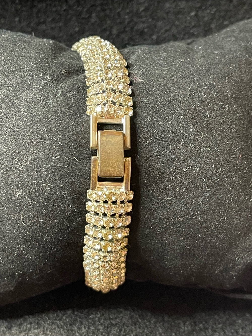 Silver tone and Crystal flexible Tennis Bracelet - Women Jewelry